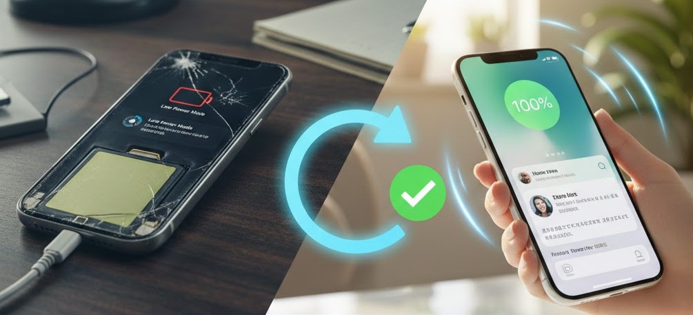 iPhoneのバッテリー交換で快適さを取り戻そう！